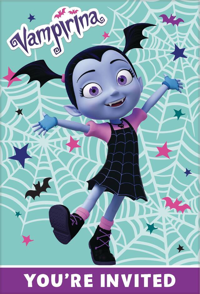 Vampirina Birthday Party Invitations, 8-pk Front_Flat