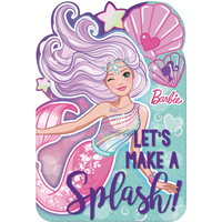 Barbie Mermaid Birthday Party Invitations, 8-pk Front_Flat