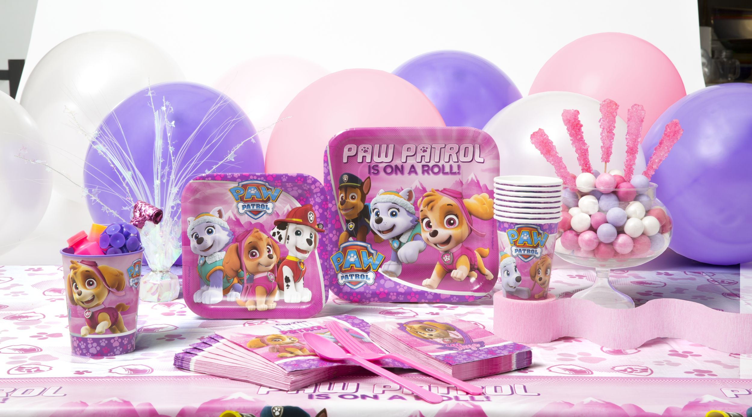 Pink PAW Patrol Lunch Plates, 8-pk Composite_or_Mixed