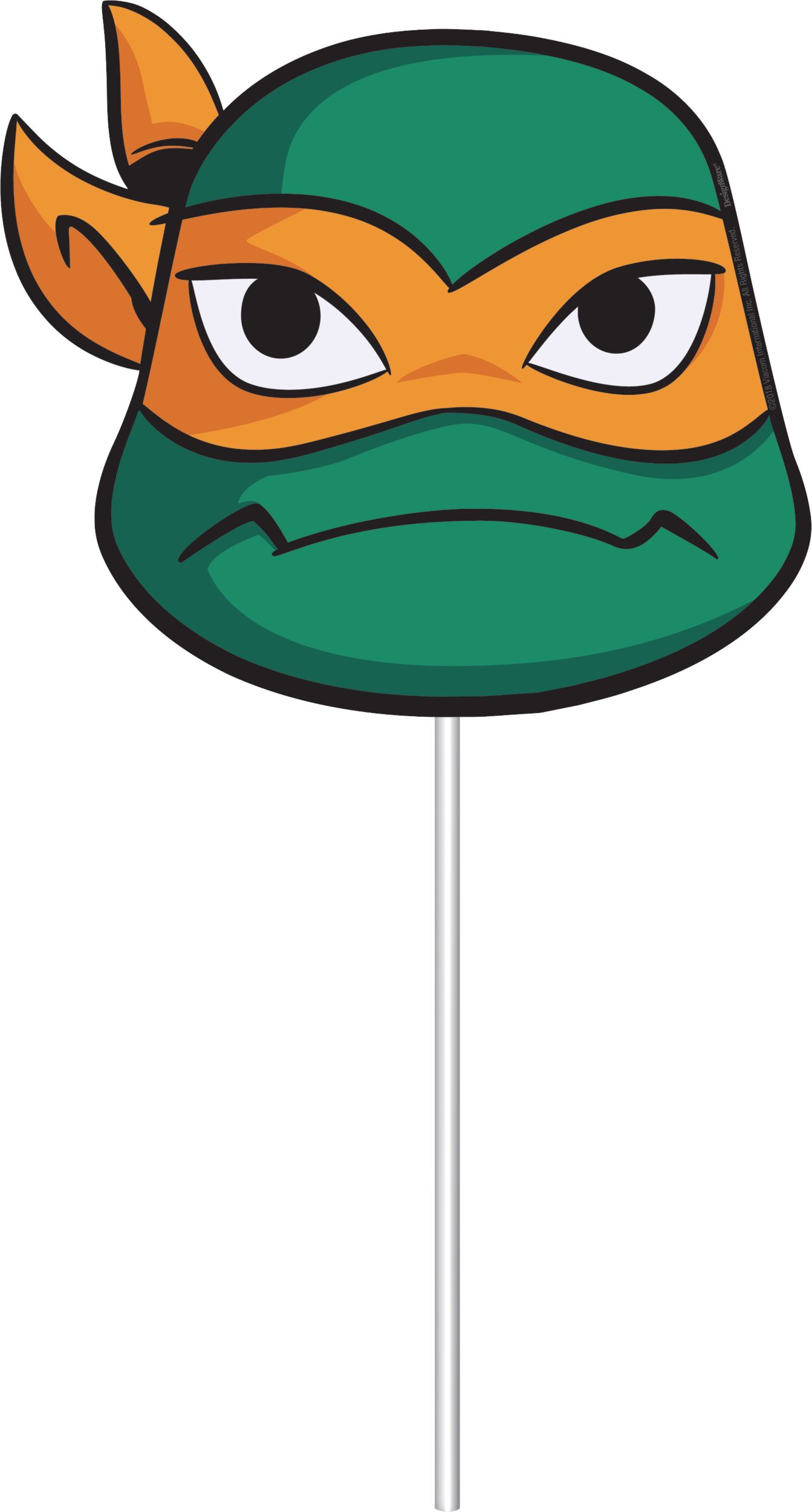 Rise of the Teenage Mutant Ninja Turtles Birthday Party Scene Setter Decoration with Photo Booth Props Front_Flat