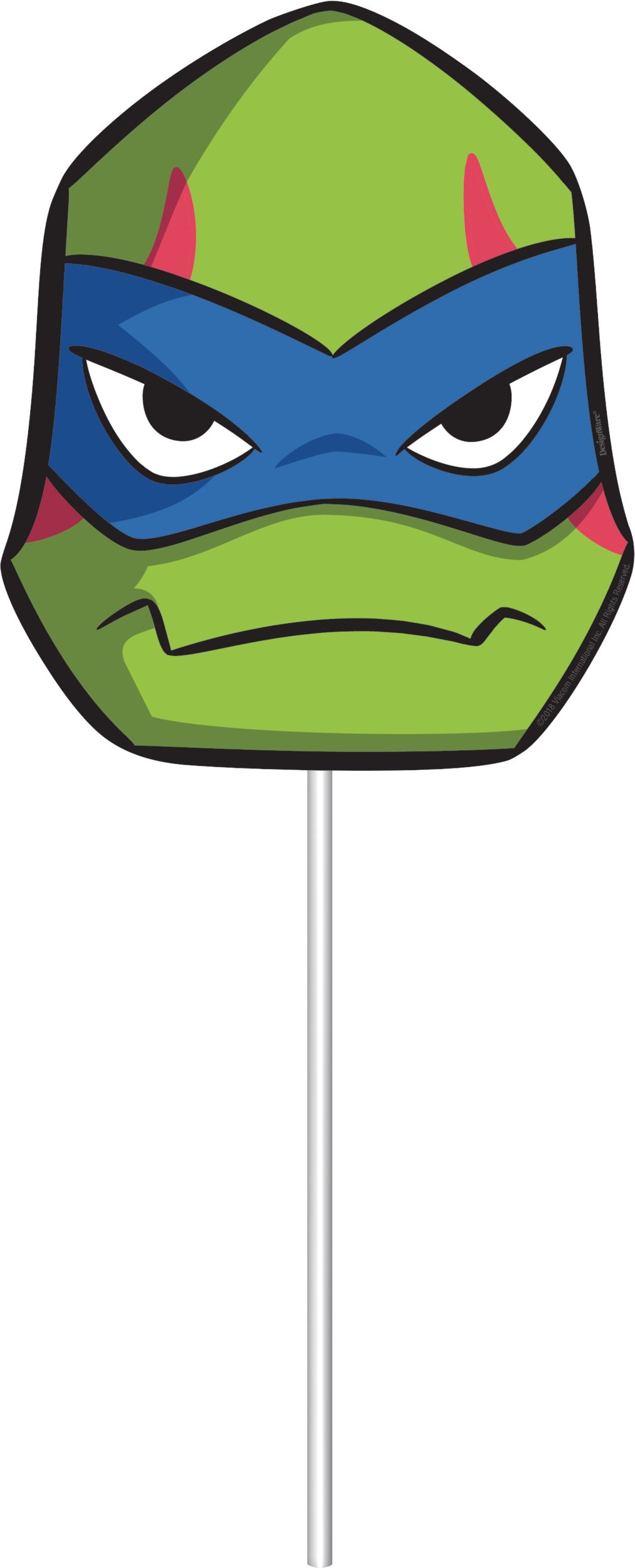 Rise of the Teenage Mutant Ninja Turtles Birthday Party Scene Setter Decoration with Photo Booth Props Front_Flat