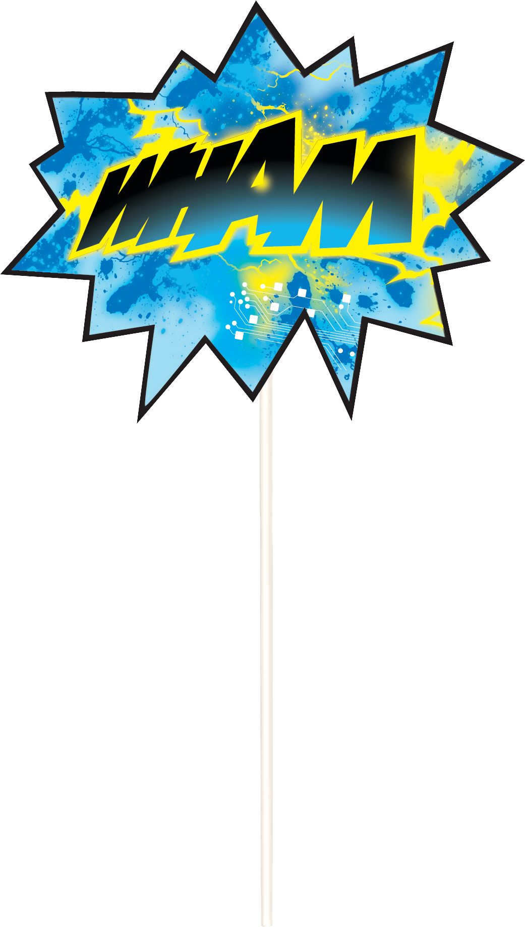 Décoration murale Batman avec accessoires photo Front_Flat