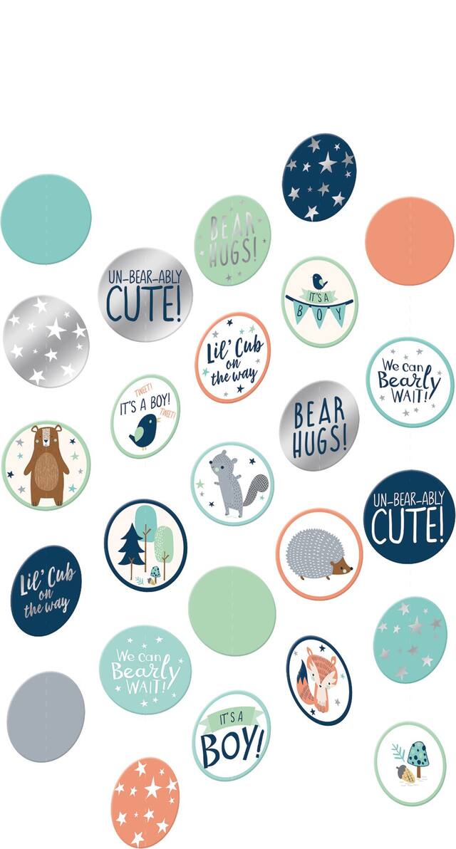 Can Bearly Wait String Decorations, 5-pc Front_Flat