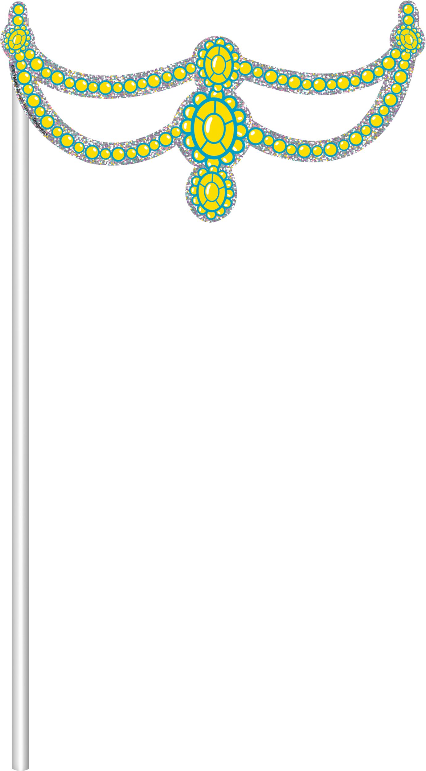 Barbie Mermaid Scene Setter Birthday Party Decoration with Photo Booth Props Front_Flat