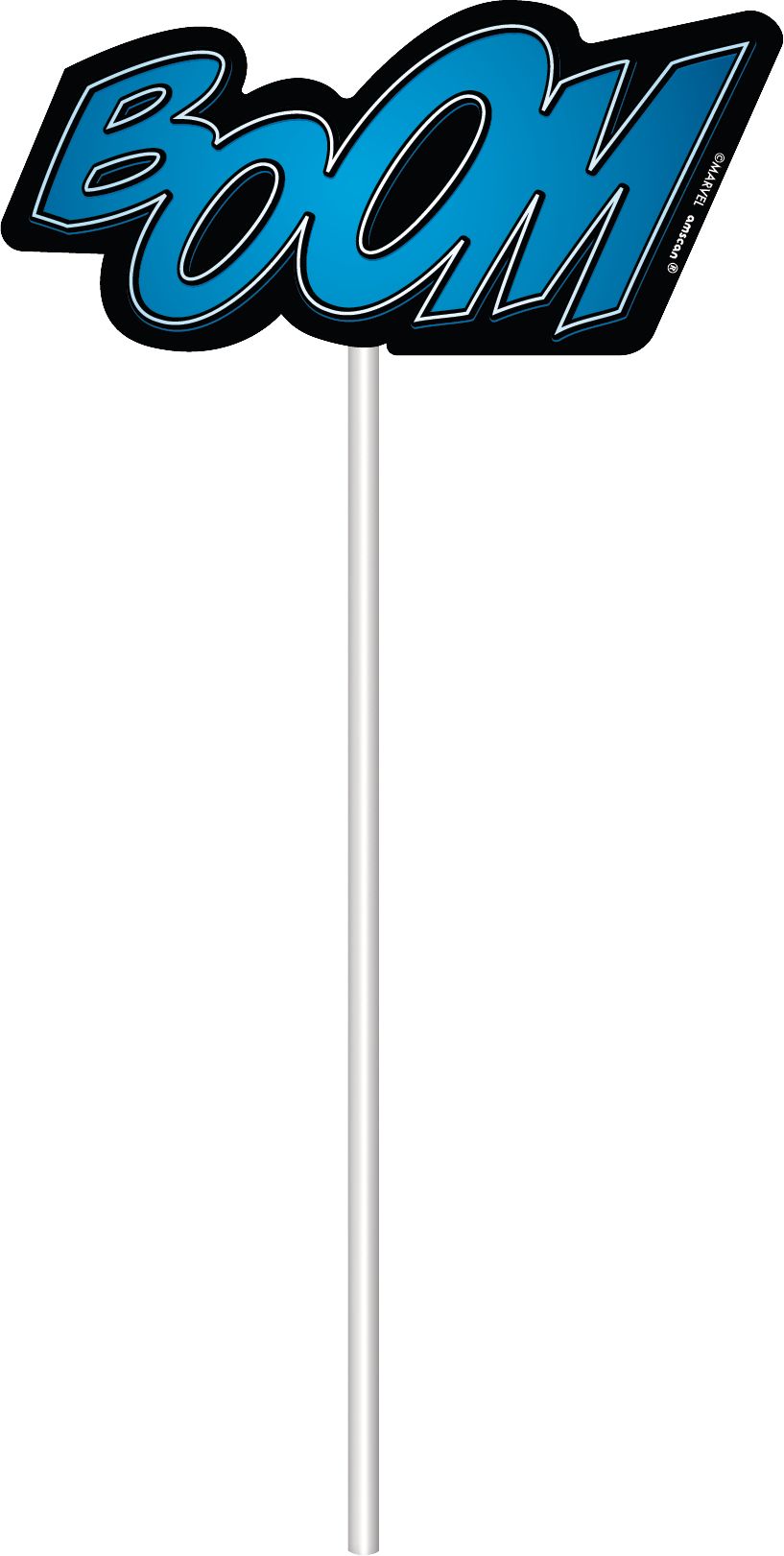 Marvel Powers Unite Birthday Party Photo Booth Kit, 16-pc Front_Flat