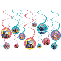 Wonder Park Hanging Swirl Birthday Party Decorations, 12-pc Front_Flat