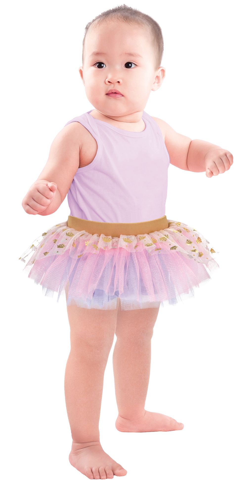 Baby Disney Once Upon a Time Tutu Diaper Cover, Pink/Purple, One Size Front_Angled_Right