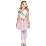 Disney Princess Once Upon A Time "Make Your Own Magic" Metallic Sashes, Blue/Gold, One Size, 8-pk, Wearable Accessories for Birthdays Front_Flat