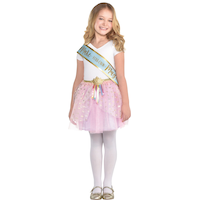 Disney Princess Once Upon A Time "Make Your Own Magic" Metallic Sashes, Blue/Gold, One Size, 8-pk, Wearable Accessories for Birthdays Front_Flat