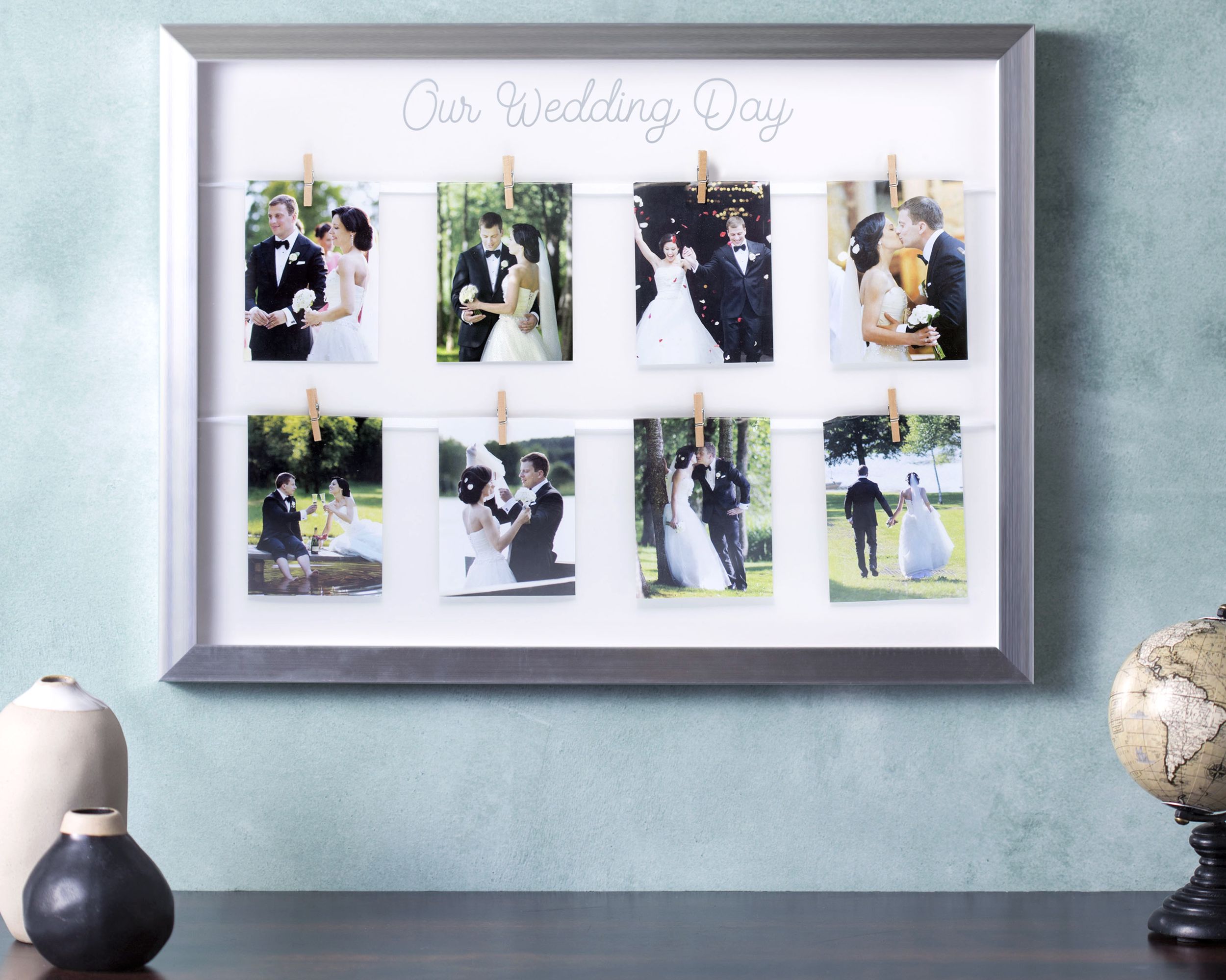 Our Wedding Day Photo Frame Front_Flat
