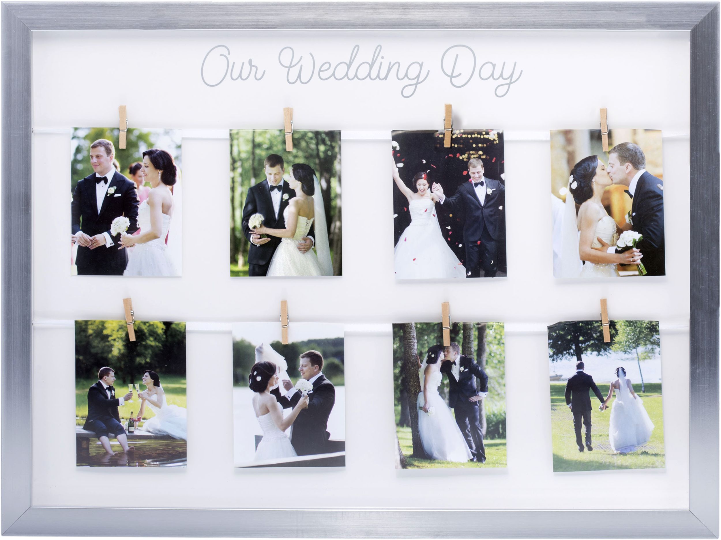 Our Wedding Day Photo Frame Front_Flat
