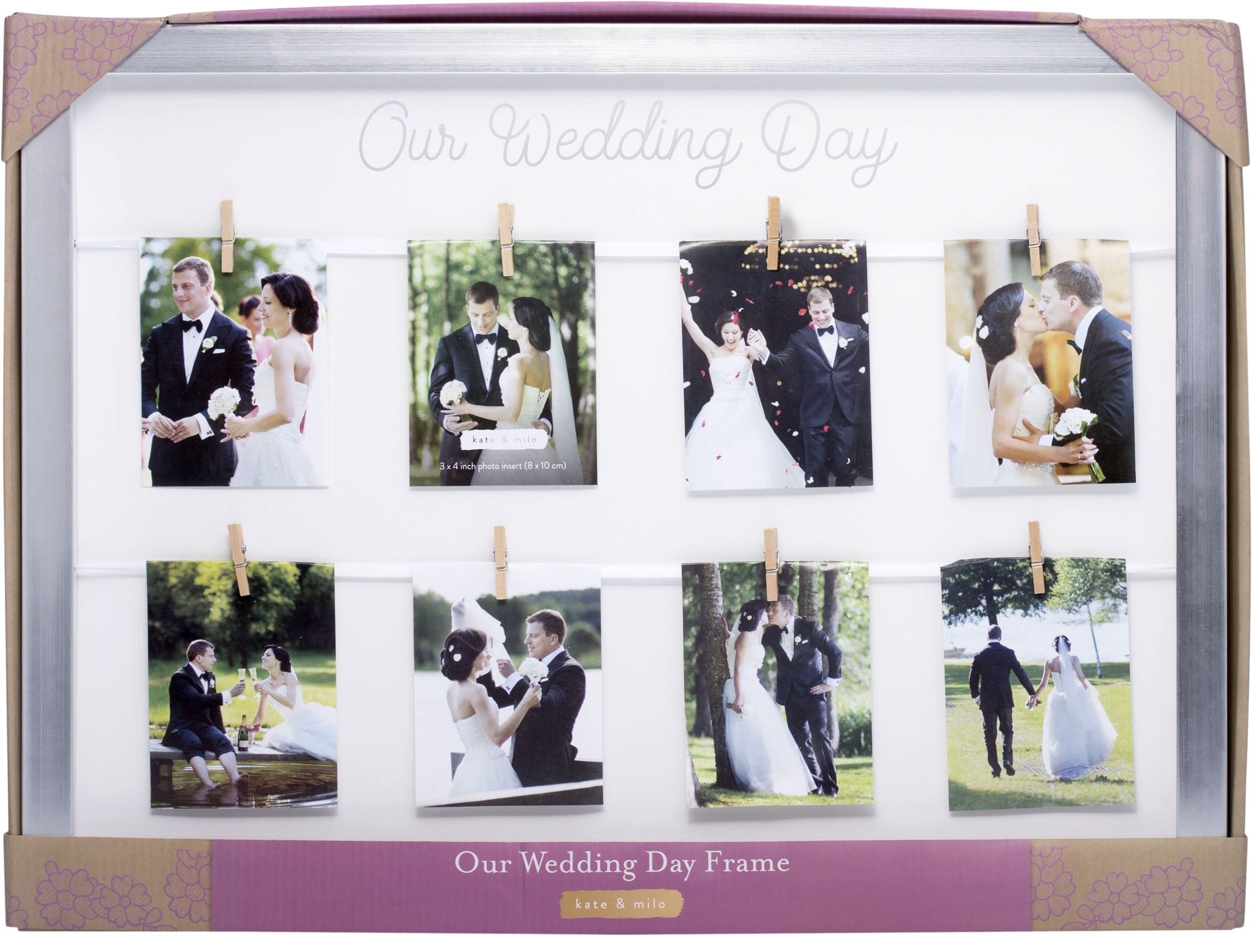 Our Wedding Day Photo Frame Front_Flat