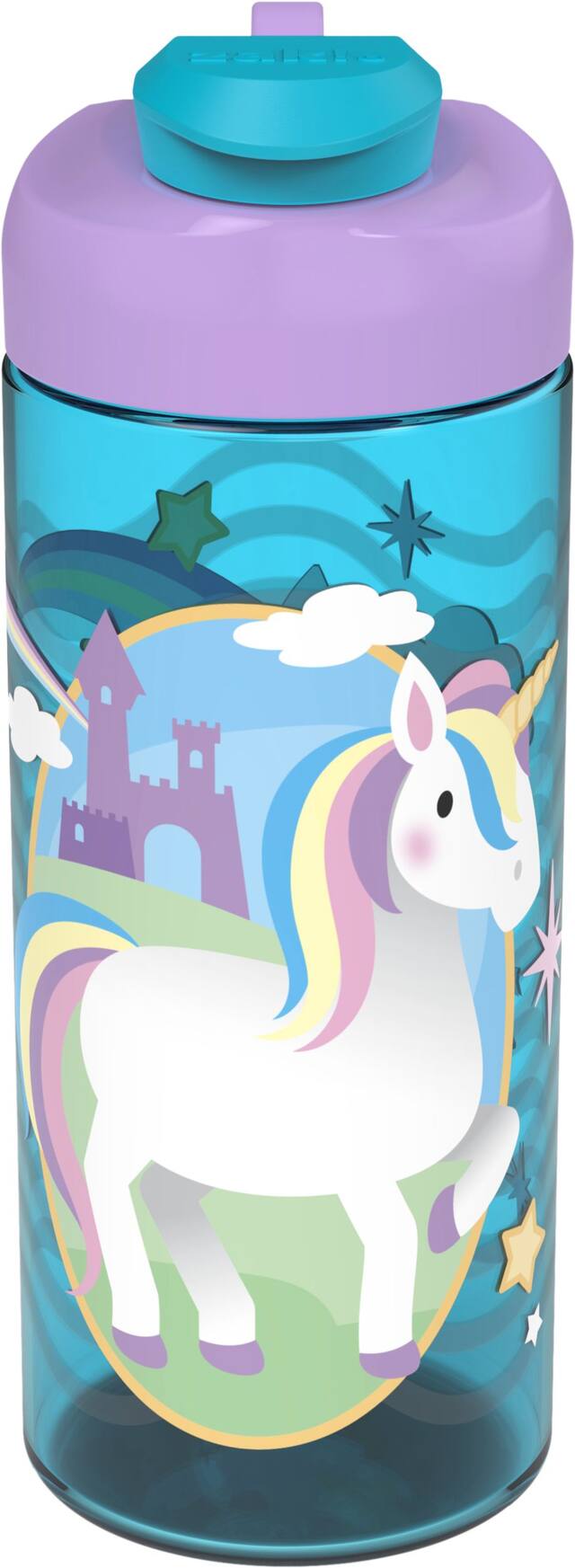 Bouteille d'eau Licorne Front_Flat