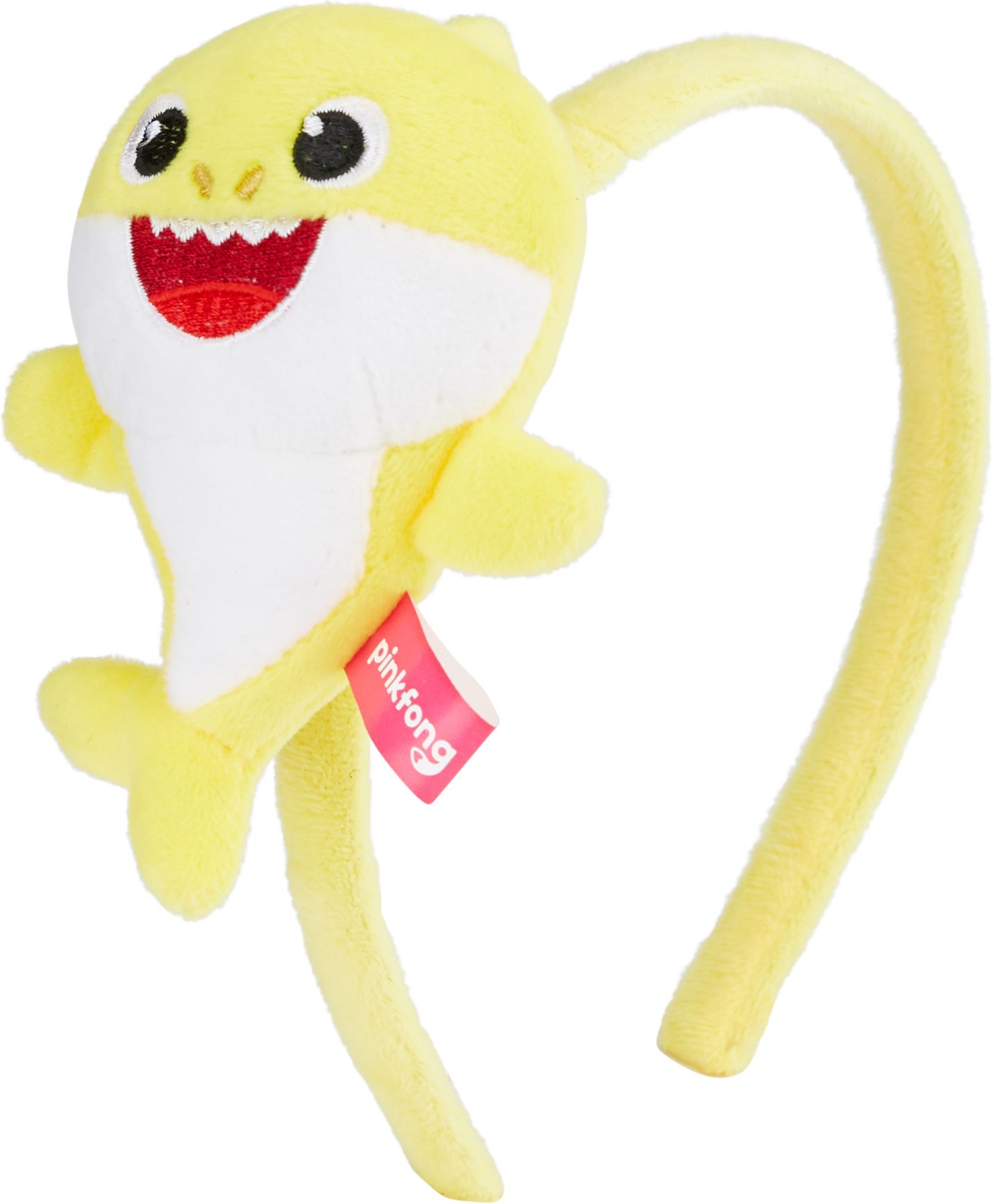 Baby Shark Singing Plush Headband, Blue/White, One Size, Wearable Accessory for Birthdays Front_Angled_Left