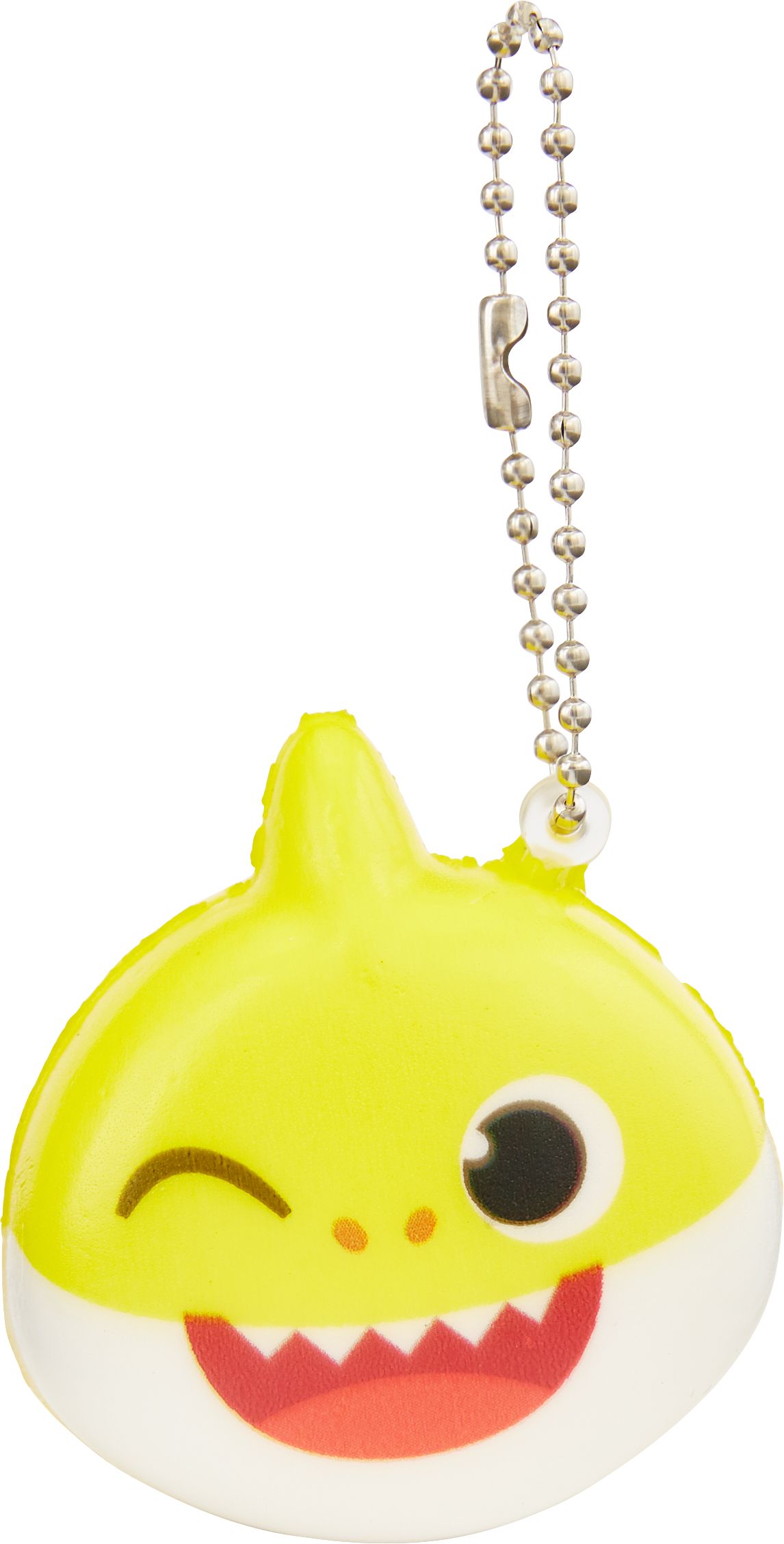 Baby Shark Keychain Squishies, Pink/Yellow/Blue, 4-pk, for Birthday/Party Favour Front_Flat
