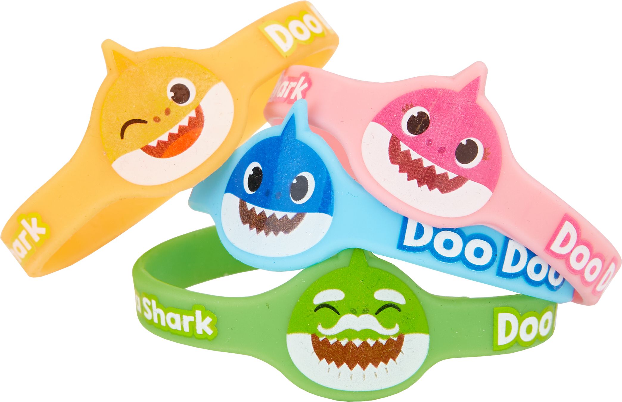 Bracelets en caoutchouc Bébé requin, paq. 4 Composite_or_Mixed