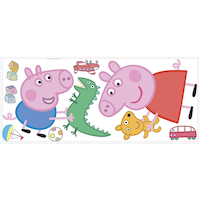 Peppa George Giant Decal, 8-pc Overhead_Flat