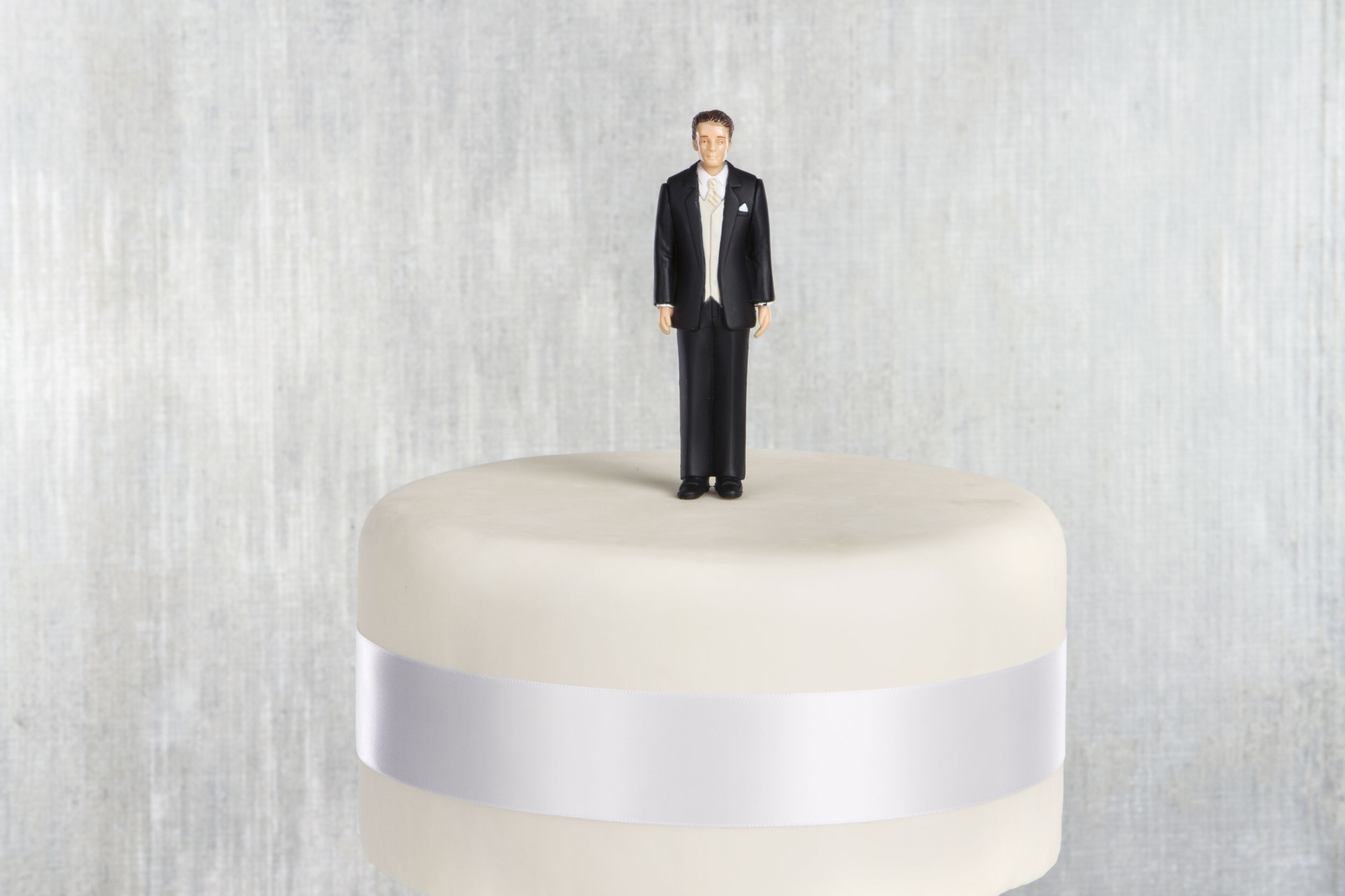 Groom Wedding Cake Topper Front_Flat