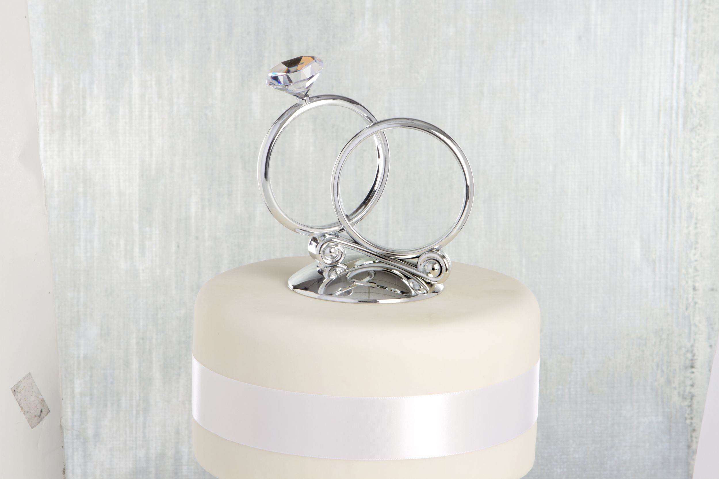 Rings Wedding Cake Topper Front_Flat