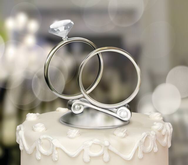 Rings Wedding Cake Topper Party City