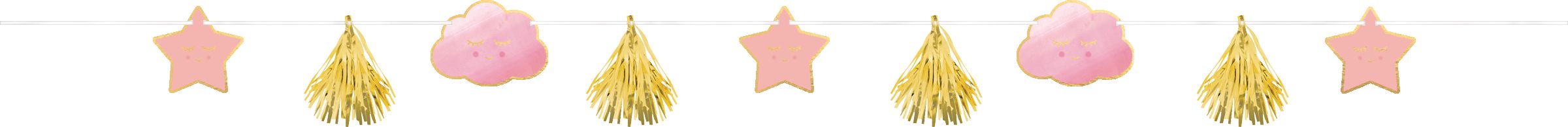 Metallic Hello World Baby Banner Kit Front_Flat