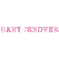 It's a Girl Baby Shower Banners, 2-pcs Front_Flat