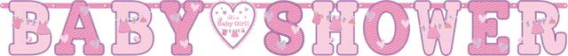 It's a Girl Baby Shower Banners, 2-pcs Front_Flat