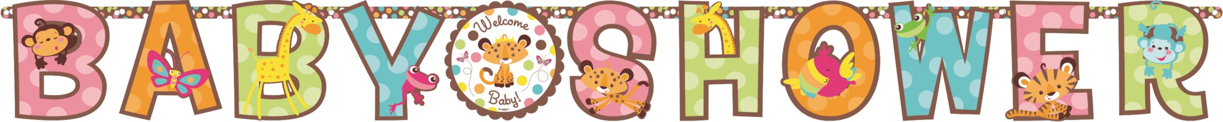 Fisher Price Baby Shower Banners, 2-pc Front_Flat