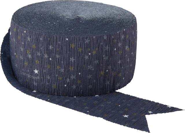 Star-Studded Navy Blue Streamer Front_Angled_Right