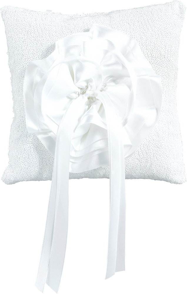 White Sequin Ring Bearer Pillow Canadian Tire