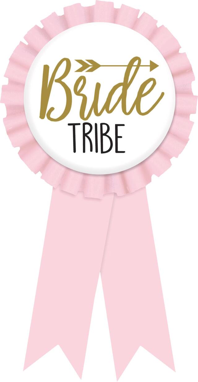 Bride Tribe Bachelorette Party Award Ribbons, 8-pk Front_Flat