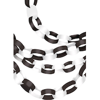 Chain Link Garlands, Black/ White CloseUp