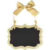 Small Border Scroll Chalkboard Sign Front_Flat