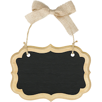 Small Border Scroll Chalkboard Sign Front_Flat