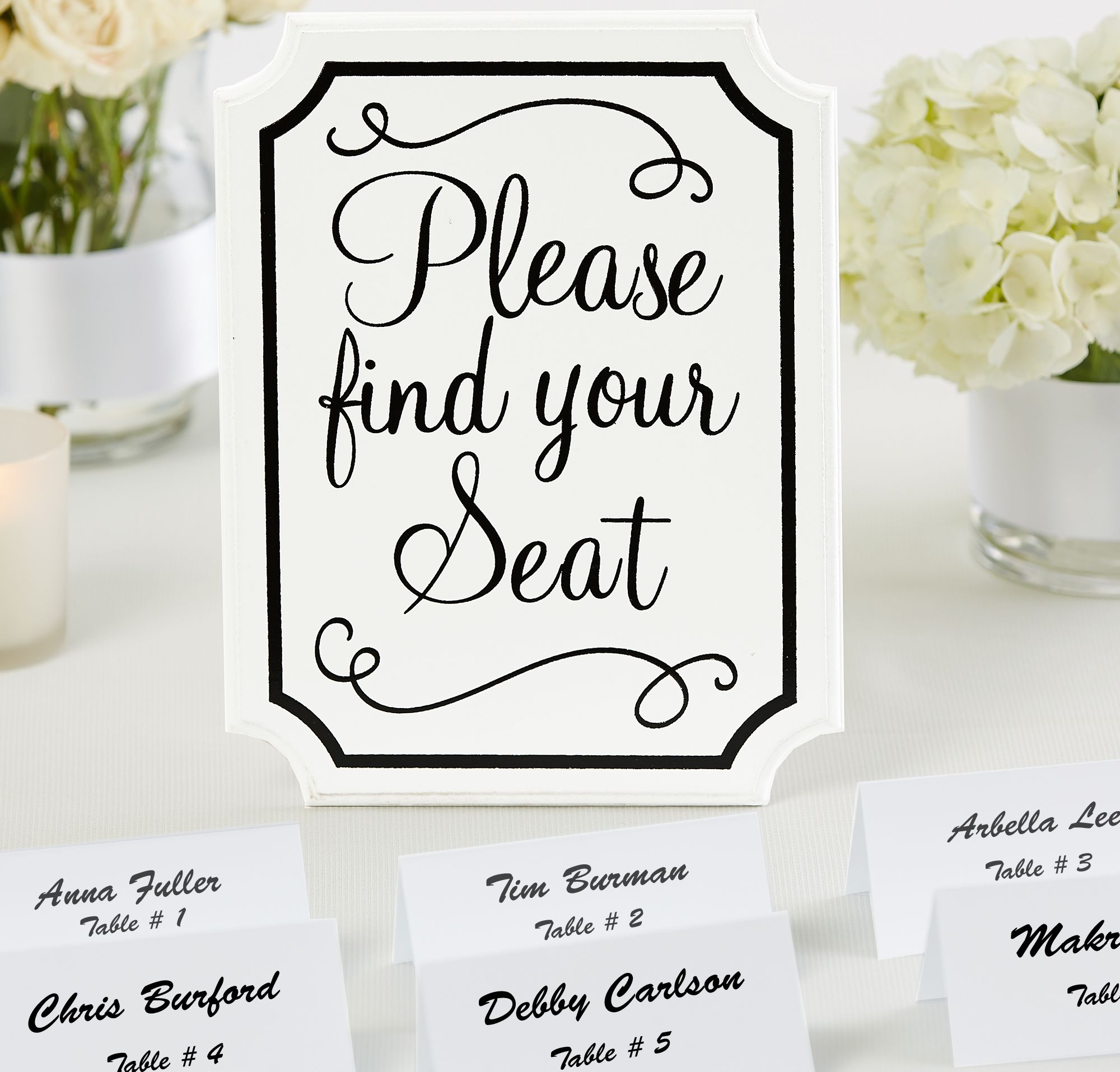 Please Find Your Seat Sign Front_Flat