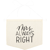 Affiche de chaise en toile Mrs Always Right Front_Flat