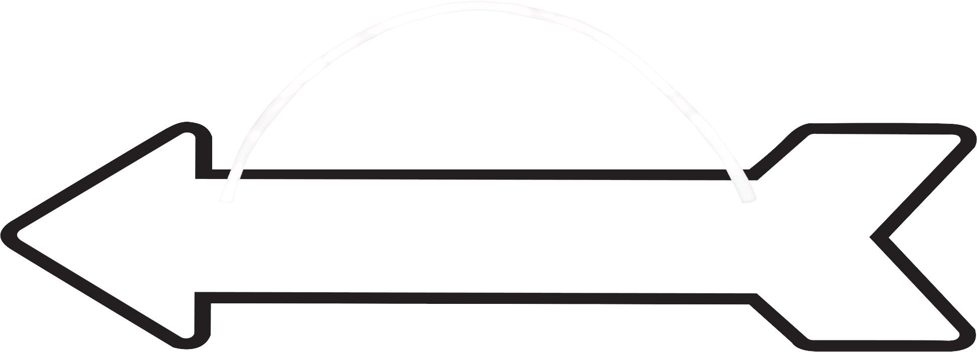 "Dancing" Arrow Hanging Sign Decorations, Black/White, 29-in, 6-pk, for Wedding/Birthday/Graduation Front_Flat