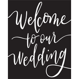 DIY Customizable Chalkboard Stand Easel Sign Decorations, Black, 9-in, 5-pk, for Wedding Front_Flat