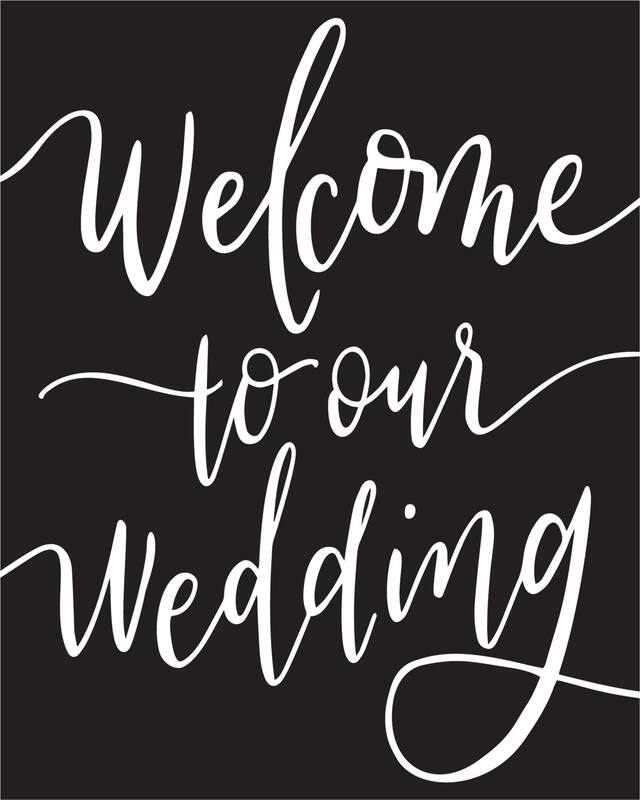 Affiches personnalisables de type tableau noir avec chevalet, paq. 5 Front_Flat