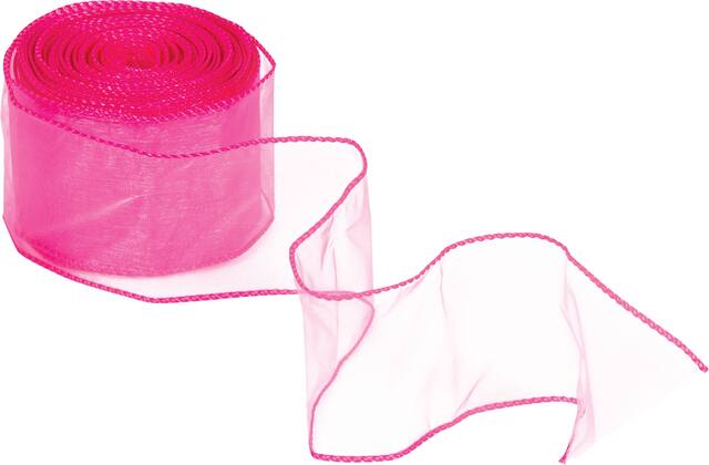 Rubans à fil, rose vif, 10 vg Front_Angled_Right