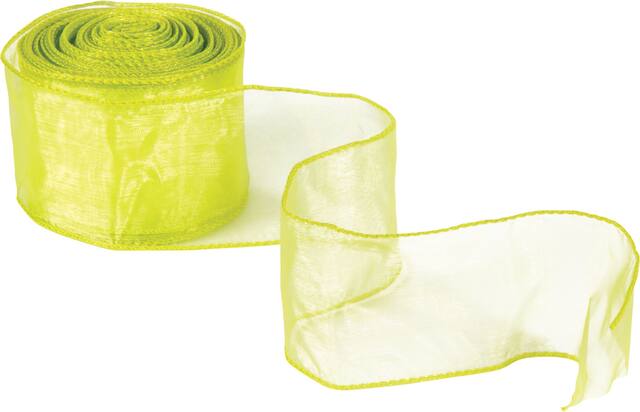 Wired Ribbons, Honeydew, 10-yd Front_Angled_Right