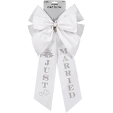 Just Married Wedding Car Bow Front_Flat