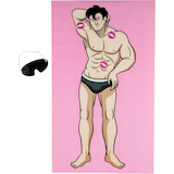 Kiss the Stud Game, Pink, 12-pk, for Bachelorette Front_Flat