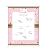 Sparkling Pink Wedding Sign-In Sheet Front_Flat