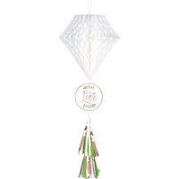 Love and Leaves Honeycomb Decoration Front_Flat