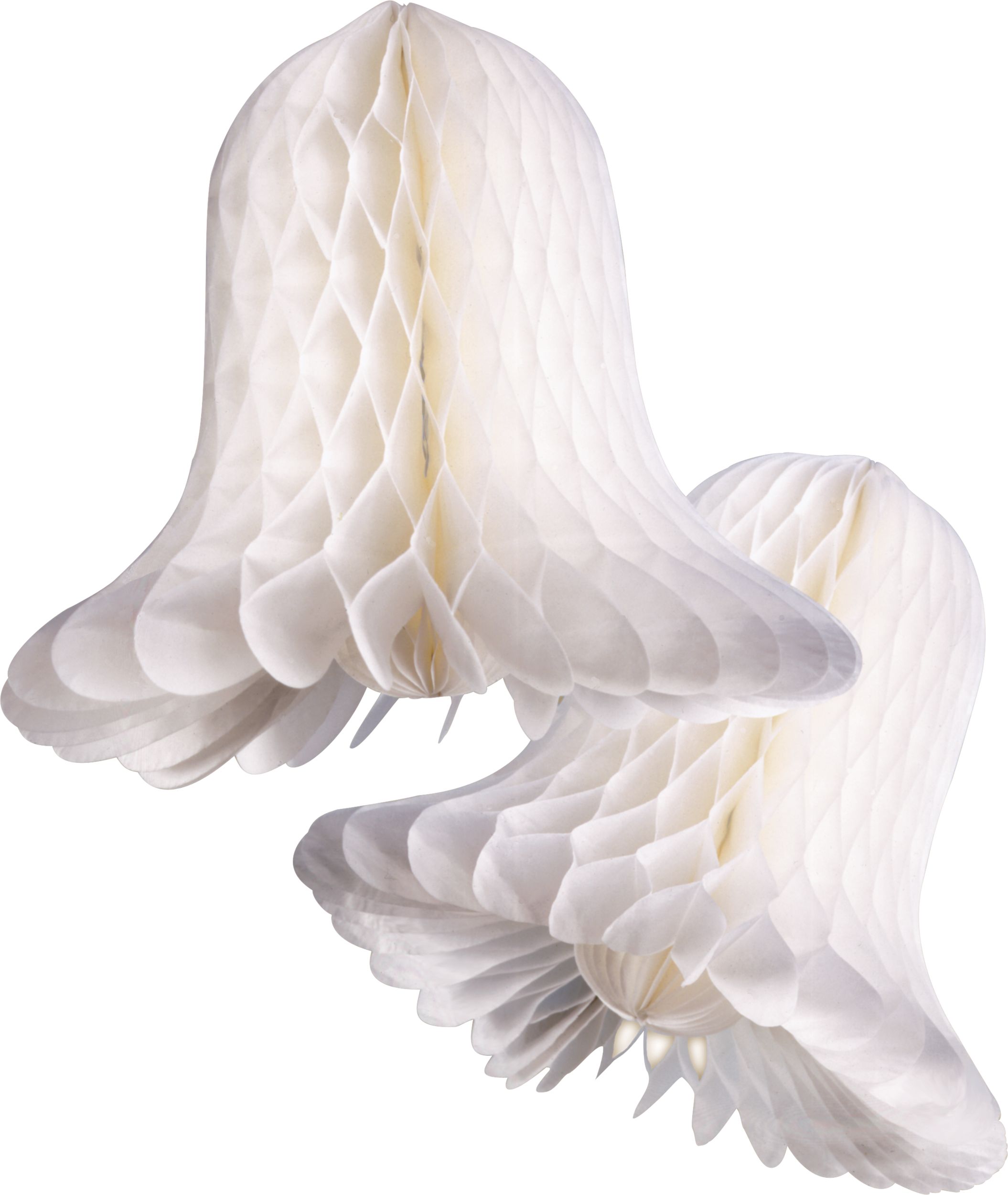 Medium Honeycomb Wedding Bells, 2-pk Composite_or_Mixed