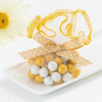 Gold Trimmed Tulle Circles, 25-pk Front_Flat