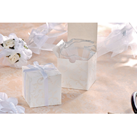 Embossed Cube Favour Boxes, 24-pk Overhead_Plunge