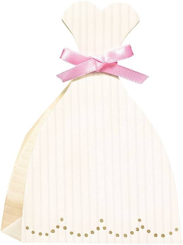 Wedding Dress Favour Box Front_Flat