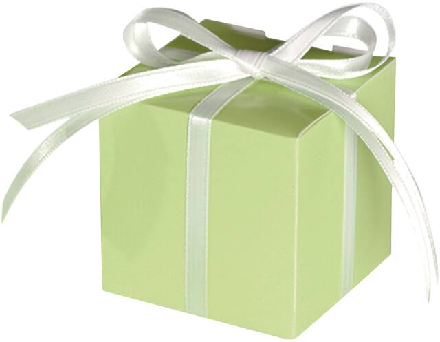 Honeydew Square Favour Boxes, 100-ct Front_Angled_Left